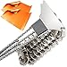 Bristle Free Grill Brush and Scraper: PLUS 2 Copper Non Stick Grill Mats - Wireless Grill Brushes and Grill Scrapers Grill Cleaning Tools - Bonus Grilling Mats Included - 3 BBQ Accessories Bundle