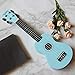 yosager 21 Inch Wooden Ukulele Toy for Kids Musical Instrument Musical Toys (Blue)