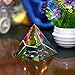 Sumnacon Crystal Photography Iridescent Pyramid Rainbow Colors with Lovely Gift Box - Used to Meditation, Paperweight, Decoration Etc, Truly Beautiful Object for Home, Office or As Gift, 3.15 Inch