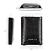 Slim Minimalist Wallets for Men - 2 Pockets Credit Card Holder Leather Wallet (Black)
