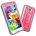 Galaxy S5 Case, SUPCASE [Heavy Duty] [Unicorn Beetle Pro Series] Full-body Rugged Case with Built-In Screen Protector for Samsung Galaxy S5 Case, Dual Layer Design Impact Resistant Bumper (Pink/Gray)
