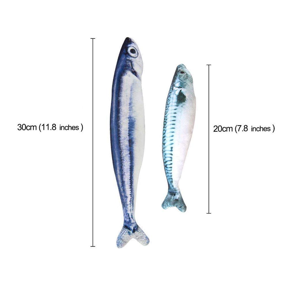 Homeda Fish Toy for Cats, Catnip Fish Toy Pillow for Cat Kitten Kitty