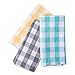 DII Checkered Tabletop Collection 100% Cotton, Machine Washable, Napkin Set, 20x20, Gray, 6 Piece