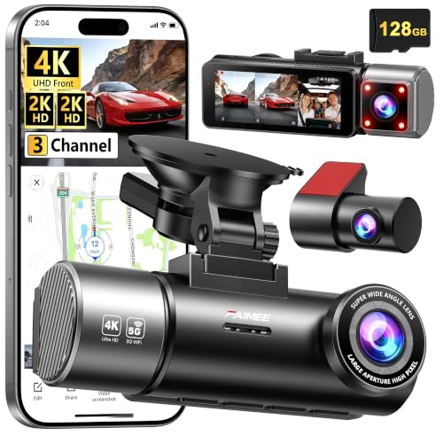 FAIMEE 4K Dash Cam Front and Rear Night Vision WDR
