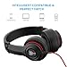 NUBWO N8 Headphones Comfortable Lightweight Adjustable Headsets with Mic and Volume Control for Kids and Adults on PC and Smartphones