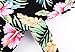 Women's Sleeveless Vintage Rockabilly Swing Hawaiian Floral Print Dress, Black, USA 2-4 (Tag S)