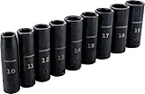 CRAFTSMAN Impact Socket Set, Metric, 3/8", 9Piece