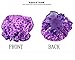 Waterproof Women Shower Caps Bath Cap VANORIG Cute Double Layer Satin Lined Shower Cap for Women ,Pack of 1 (Purple Heart)