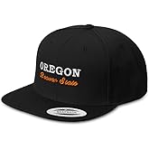 Snapback Hats for Men & Women Oregon Beaver State Acrylic Flat Bill Baseball Cap