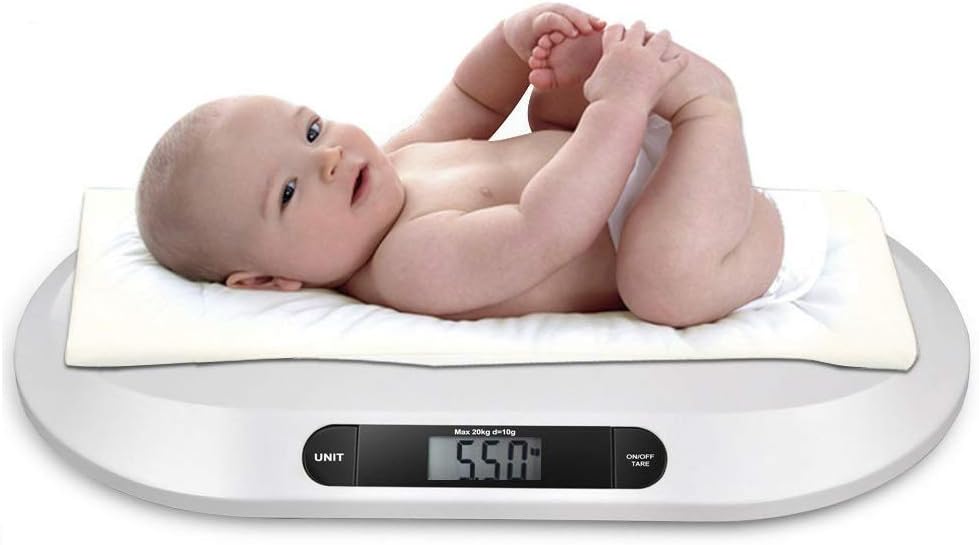 Pèsebébé balance pour bébé pesant jusqu’à 20 kg Balance Numerique Pèse Animaux avec écran LCD