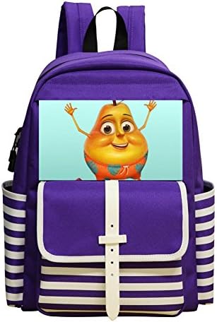Mini School Daypack For Kindergarten Unisex Kid,Print Pear,Purple