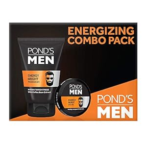 POND’S Men Energizing Combo Pack (Facewash & Face Gel), 2 Pieces
