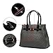 Hynes Victory Ostrich Handbag (Ash Black)