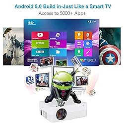 Famishow Smart Projector Android TV 9.0 Built