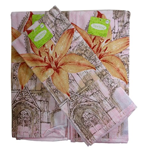 Spring Inspirations Lily Hand Towel, Pack of (3)