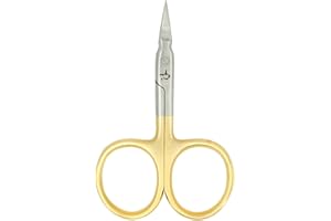 Kingfisher Fly Tying Arrow Scissors 3.5 Inch, Gold - Straight