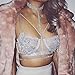 JoJo & Lin Women Fashion Rhinestone Body Chains Jewelry Flash Shiny Rhinestone Bra Bikini Chains Jewelry Sexy Bra Body Chains (Silver) BC138