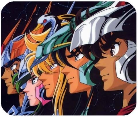Square Gaming Mouse Mat with Saint Seiya Logo for Fans by POP Mousepad