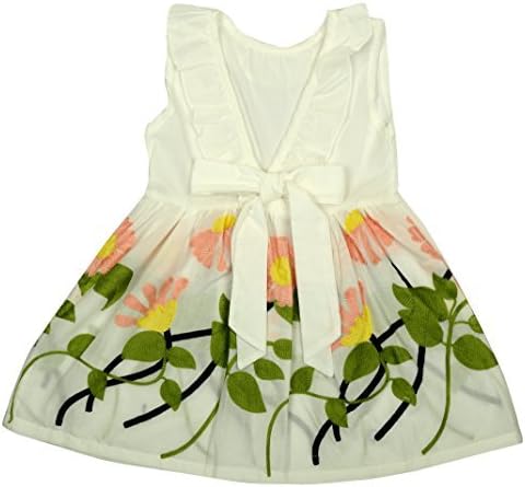 R&amp;S Girl cotton Frock for summer (R&amp;S Kids white embroidery frock--3-4 years, White, 3-4 years)