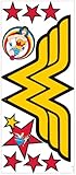 Roommates Rmk2398Gm Classic Wonder Woman Logo Peel And Stick Giant Wall Decals, 1-Pack