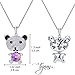 TOJEAN Mothers Day Gifts 'Lovely Bear' Animal Necklace Women Jewelry Pendant Made with Swarovski Crystal, Birthday Gift for her