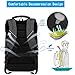 Laptop Backpack Rucksack Asltoy 17.3 inch Notebook Business Backpack Large Capacity TSA Lock Anti Theft Water Resistant USB Charging Port Headphone interface Travel bag College Bag School Bookbag (Bk)
