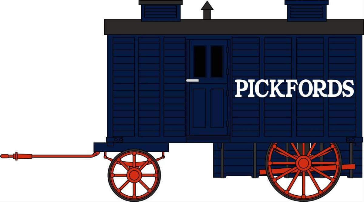 Oxford Diecast 1:148 Living Wagon Pickfords Collectable model NLW002