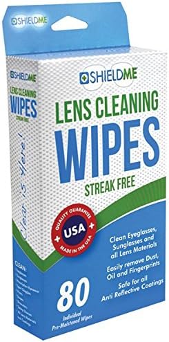 SHIELDME 6080 Lens Cleaning Wipes, 80 ct