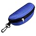 Gracefulvara Portable Zipper Eye Glasses Shell, Sunglasses Hard Case Protector (Blue)