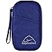 Hopsooken Travel Wallet & Passport Holder Organizer Multi-purpose Rfid Blocking ID Card Pouch Clutch Bag (Darkblue)