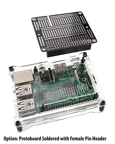 Raspberry Pi 3 Prototyping Board Proto Breadboard HAT by MakerSpot Soldered with Female Pin Connector PCB for Raspberry Pi 2 Pi 3 A+ B+ (1 Pack) - Thumbnail 2