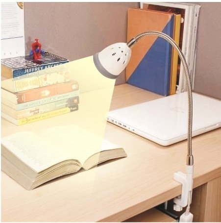 Renata LED Clamp Light - Illumina - Neutral White Light - Grey