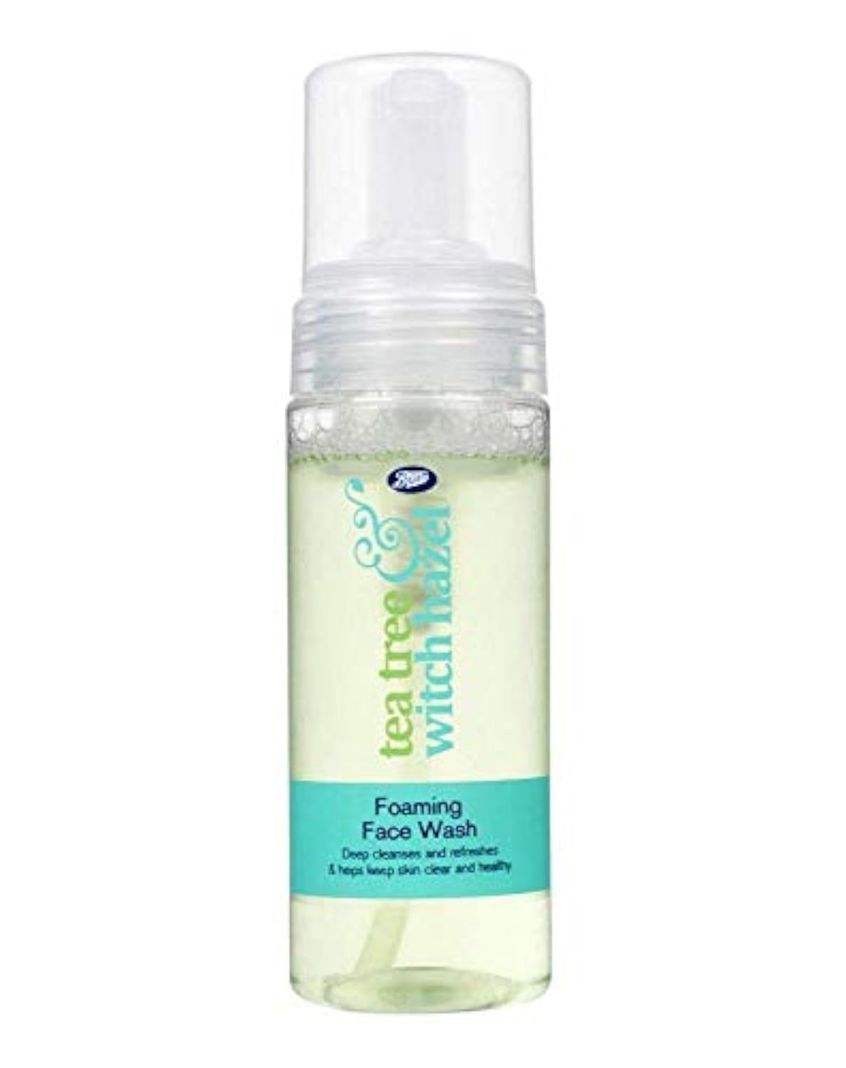 Boots Tea Tree and Witch Hazel Foaming Face Wash 150ml - Helps Keep Skin Clear and Healthy by Boots Tea Tree and Witch Hazel