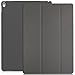KHOMO iPad Pro 12.9 Inch Case 2017 2nd Gen. - Dual Twill Grey Super Slim Cover with Rubberized Back and Smart Feature