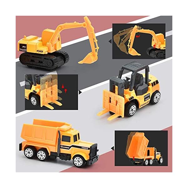 DIYARTS-Construction-Toys-Sets-Children-Metal-Play-Vehicles-Tractor-Dump-Truck-Excavator-Tow-Diecast-Car-Toy-for-Age-3-Years-and-Up-Boys-and-Girls-C DIYARTS Construction Toys Sets Children Metal Play Vehicles Tractor Dump Truck Excavator Tow Diecast Car Toy for Age 3 Years and Up Boys and Girls (C)