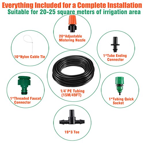1 Outdoor+Misting+Irrigation+Watering+Adjustable