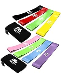 Physix Gear - Juego de 4 bandas de resistencia deportivas para gimnasio en casa, fitness, ejercicio para piernas, glúteos, crossfit, fitness, pilates, yoga y rehabilitación, mejora la movilidad y entrenamiento de fuerza