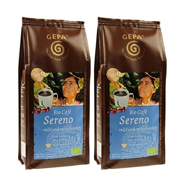 GEPA Bio Kaffee Sereno entkoffeiniert gemahlen 500 g ( 2 x 250g )