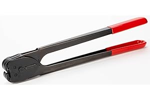 IDL Packaging C-3126 Double Notched Front Action Sealer/Crimper for 3/4" Steel Strapping – Durable Tool with Long Handle – Good for Horizontal and Vertical Operation – Heat-Treated Wearing Steel Parts