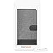 kwmobile Wallet Case for Sony Xperia Z5 Premium - Fabric and PU Leather Flip Cover with Card Slots and Stand - Grey Black