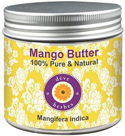 Deve Herbes Mango Butter (Mangifera indica) Natural Therapeutic Grade 50gm (1.76 oz)