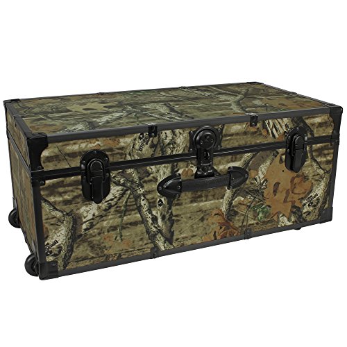 Seward Trunk Mossy Oak 30-Inch Stackable Storage Locker with Wheels, Camo, One Size