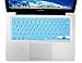 XSKN Hebrew Language Blue Silicone Keyboard Skin Cover for 2015 and Earlier Released MacBook Air 13 MacBook Pro 13 15 17 Inch - US EU Common Version