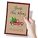 Printed Party Christmas Party Game - Candy Jar Guessing Activity for a Families and Large Groups, Includes 50 Cards and Matching Sign