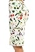 ACEVOG Women's Pencil Skirt High Waist Bodycon Knee Office Floral Print Midi Dress,Green,X-Large