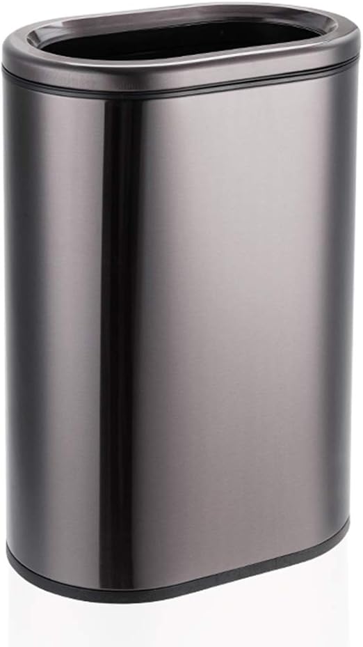 ZZFF Stainless Steel Slim Open Top Trash Trash Bin,large