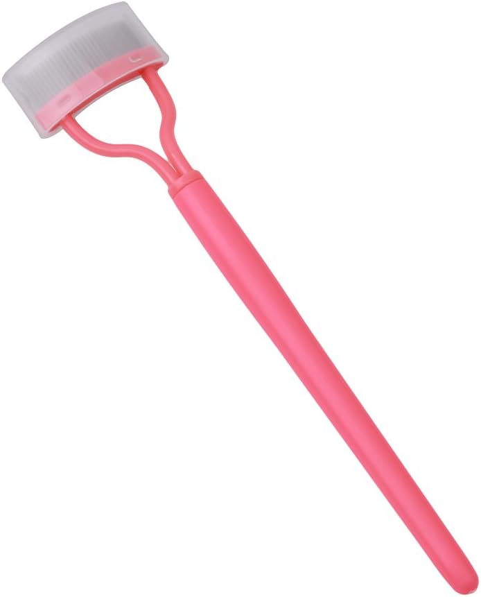 VWH Eyelash Comb Curler Eyebrow Grooming Brush Mascara Applicator Tool (pink)