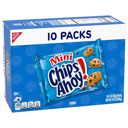 CHIPS AHOY! MINI ORIGINAL CHOCOLATE CHIP COOKIES, 10 SNACK PACKS