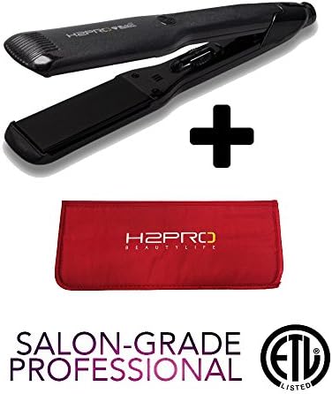 Analogue Ceramic Plates Infused with Real Diamond Dust Flat Iron 1.5 " w/ FREE THERMAL HEAT POUCH
