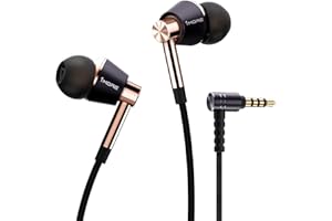 1MORE Triple Driver in-Ear Headphones, Hi-Res Earphones with MEMS Microphone, Bass Driven Sound, in-Line Remote, 3.5mm Wired 